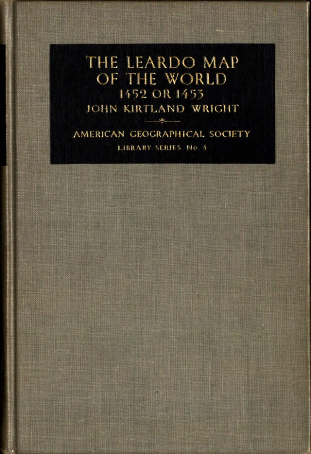 The Leardo Map of the World, 1452 or 1453In the Collections of the American Geographical Society